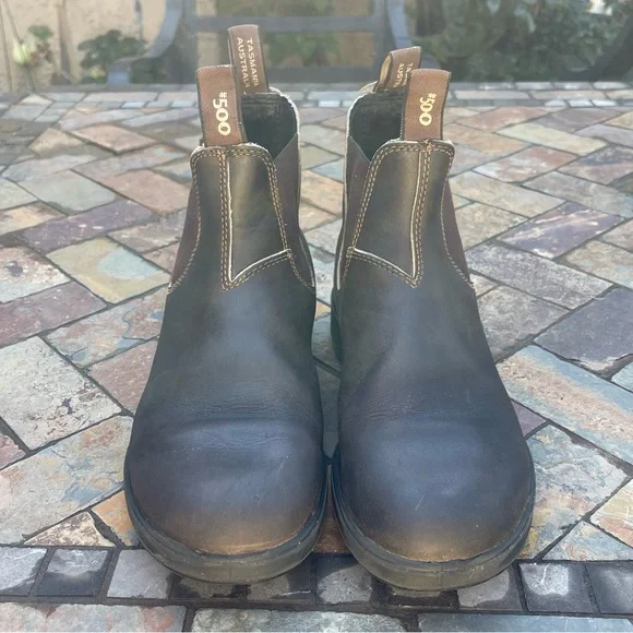 Blundstone #500 Pre-Loved Original Chelsea boot. Stout Brown - Picture 8 of 12